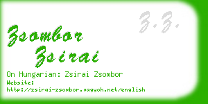 zsombor zsirai business card